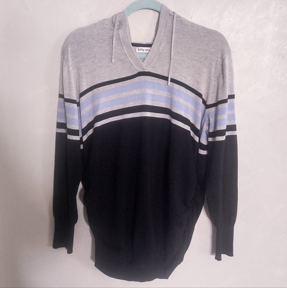 Hooded Sweater With Ruching